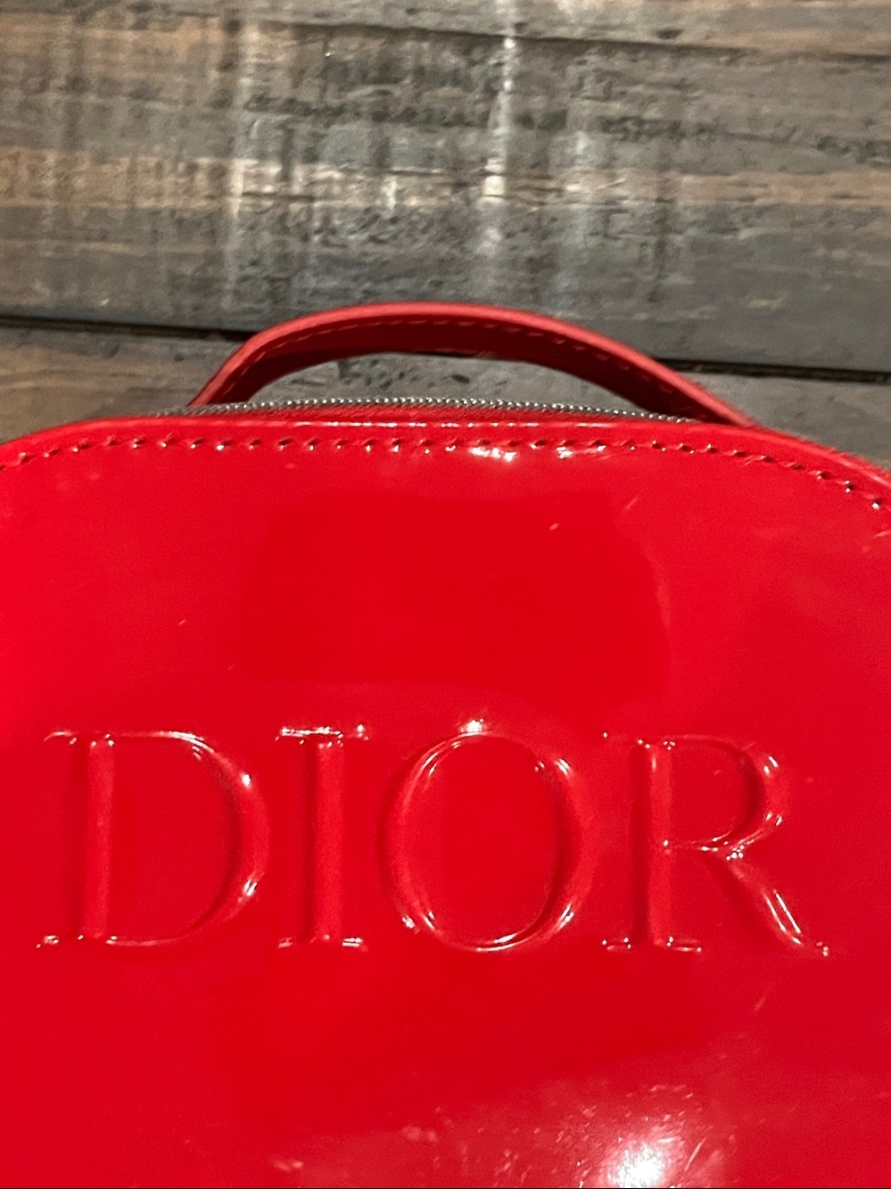 DIOR Beauty Case Patent Red - Picture 4 of 17